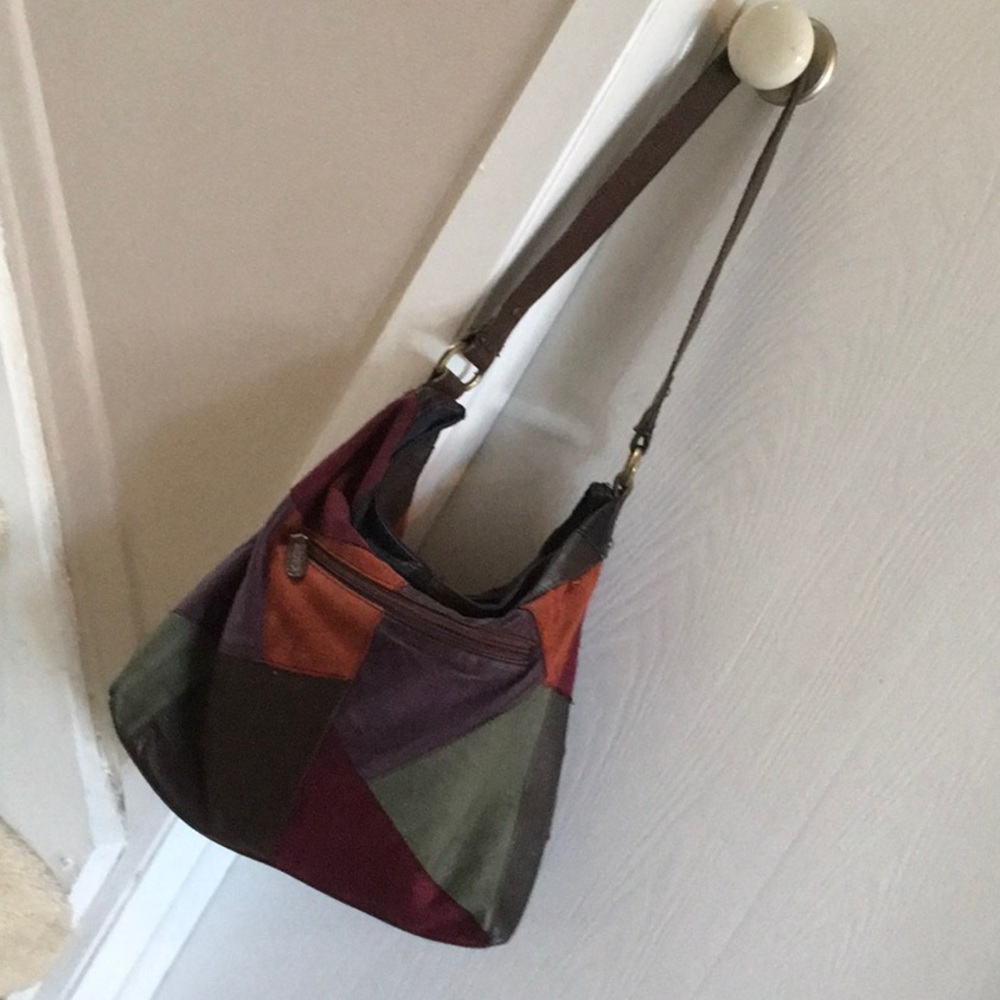 Leather Patchwork Shoulder bag